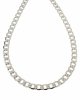 3605B Srebrny łańcuszek 60cm 8mm pozłacany białym złotem Xuping pancerka
